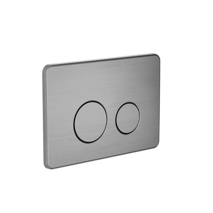 In Wall Toilet Push Plate, Gun Metal