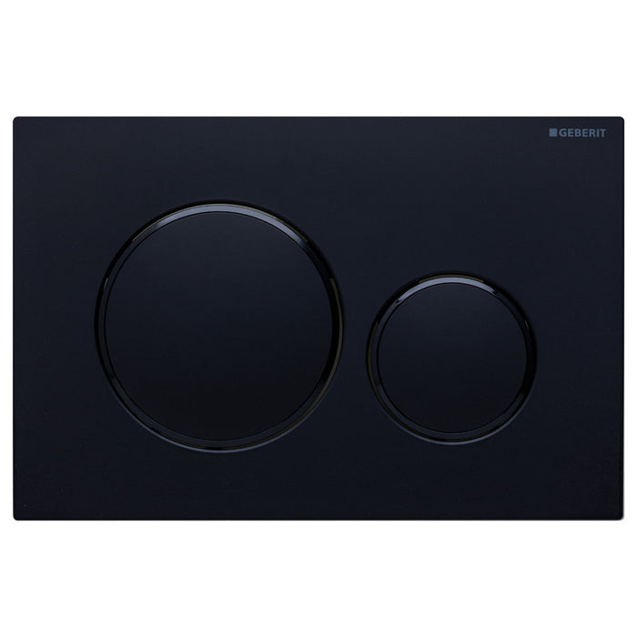 GEBERIT Sigma 20 Matte Black Round Button Flush Plate