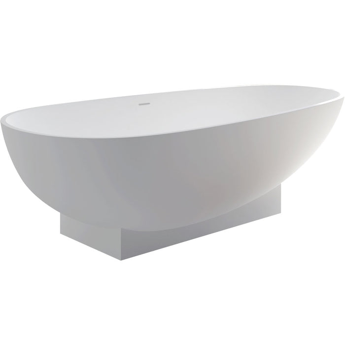 Lagoona Matte White Stone Bath