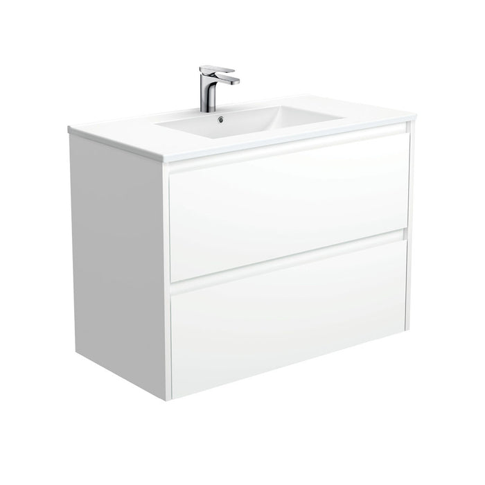 Dolce Amato Wall-Hung Vanity, Satin White