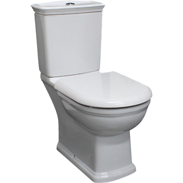 RAK Washington White Close-Coupled Toilet Suite, P-Trap