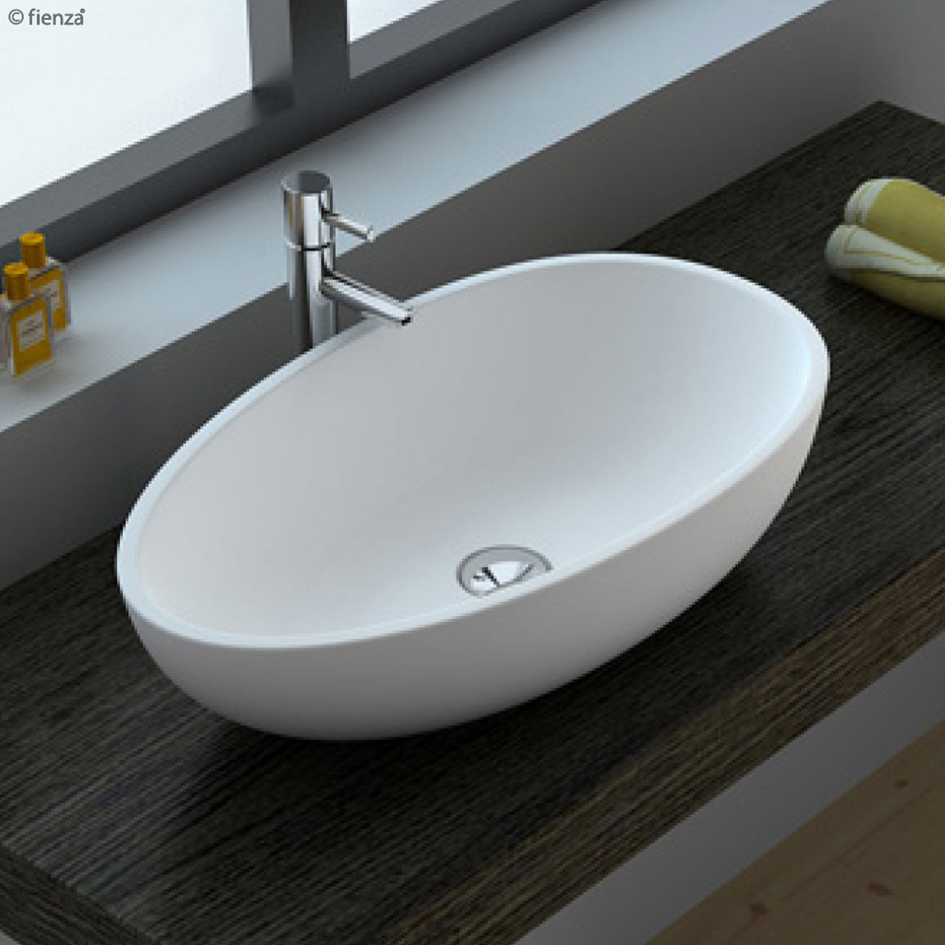 Bahama Mkii Solid Surface Basin CSB61 Fienza Tradie Secret