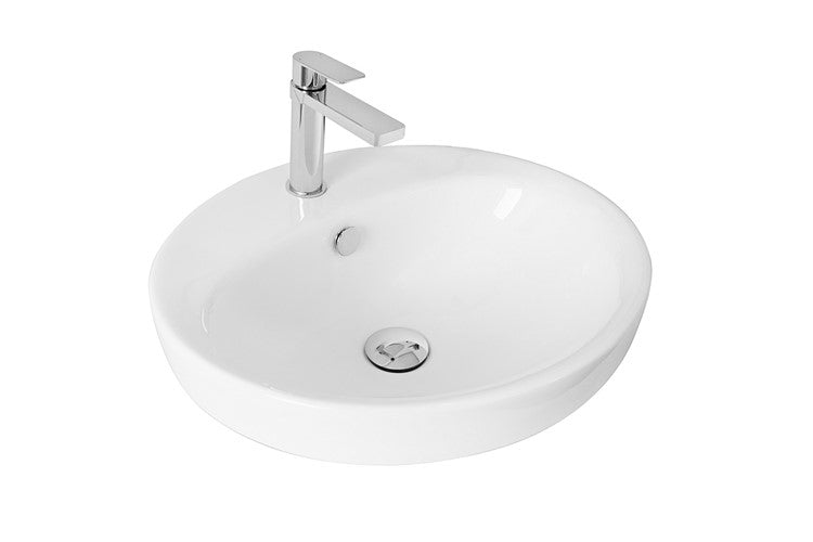 Eye, Semi-Inset Basin, Gloss White