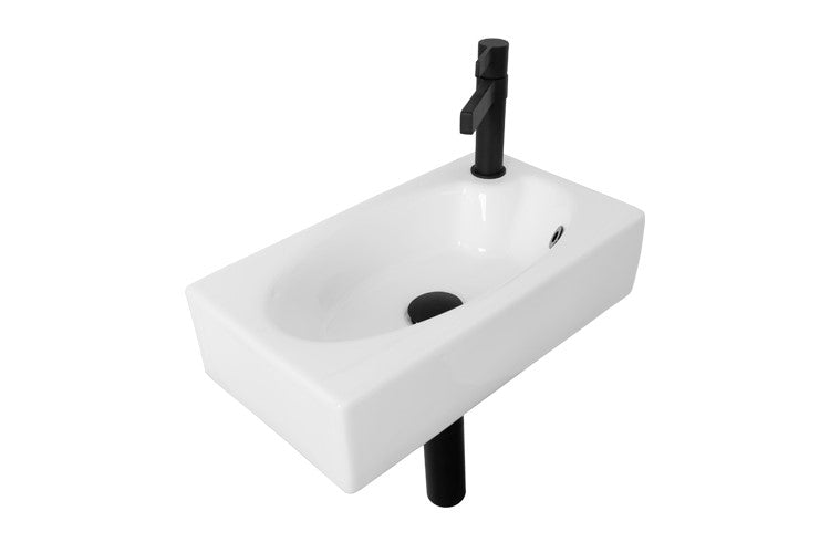 Humphrey Ceramic Basin, Gloss White