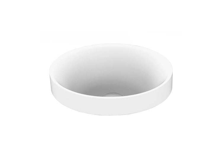 Joy Small Oval Basin, Matte White