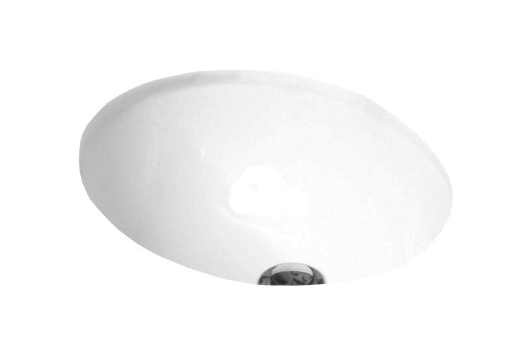 Small Oval Under Counter Basin, Gloss White