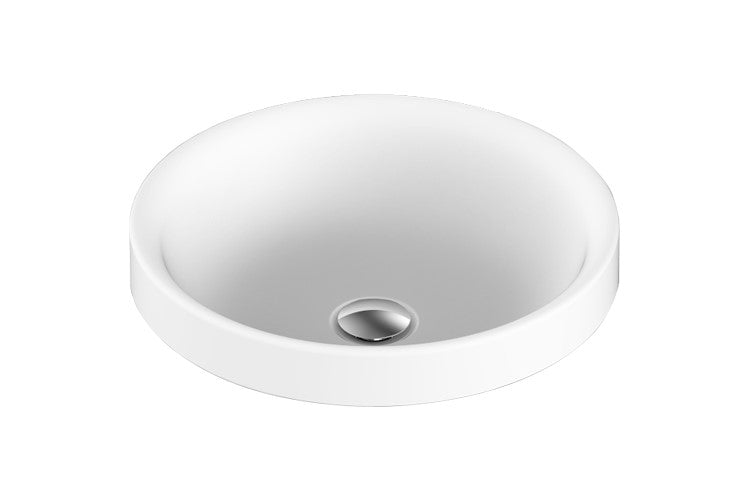 Respect Semi-Inset Basin, Matte White