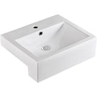 Belinda Semi-Recessed Basin, Gloss White RB8050B Fienza Tradie Secret