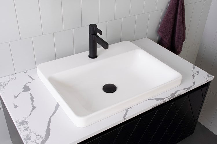 Courage Semi-Inset Basin, Gloss White 550 x 430