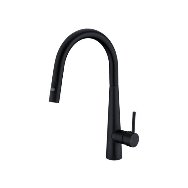 Dolce Pull Out Sink Mixer with Vegie Spray Function, Matte Black NR581009cMB Nero  