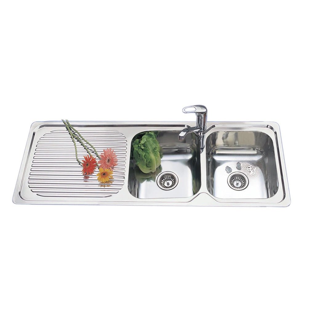 Double Bowl Sink L/H Drainer 567.30.000 Hafele Tradie Secret