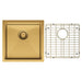 Hana 32L Single Kitchen Sink Kit, Rugged Brass 68401RB-KIT Fienza Tradie Secret