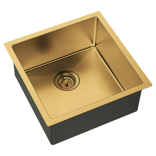 Hana 32L Single Kitchen Sink, PVD Rugged Bronze 68401RB Fienza Tradie Secret