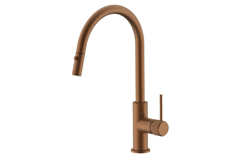 Soul Groove Pull Out Sink Mixer, Brushed Copper