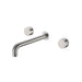 Kara Wall Basin Set 180mm, Brushed Nickel NR211707a180BN Nero Tradie Secret