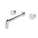 Kara Wall Basin Set 217mm, Chrome NR211707a217CH Nero Tradie Secret