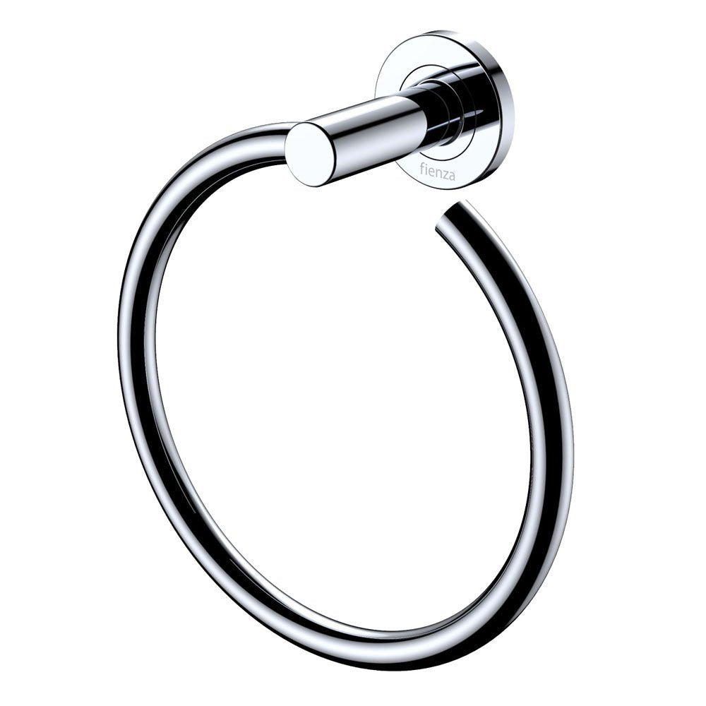 Kaya Hand Towel Ring, Chrome 82802 Fienza Tradie Secret