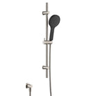 Kaya Rail Shower, Brushed Nickel, Matte Black 444109BNB Fienza  