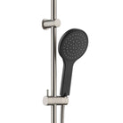 Kaya Rail Shower, Brushed Nickel, Matte Black 444109BNB Fienza  