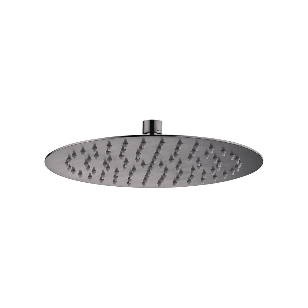 Kaya Round 250mm Shower Head, Gun Metal Grey 411125GM Fienza Tradie Secret