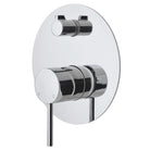 Kaya Shower/Bath Wall Mixer with Diverter, Chrome 228102 Fienza Tradie Secret