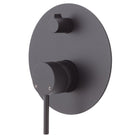 Kaya Shower/Bath Wall Mixer with Diverter, Matte Black 228102B Fienza  