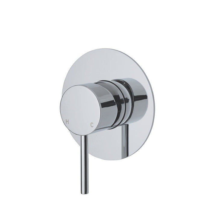 Kaya Wall Mixer, Large Round Plate, Chrome 228101-3 Fienza Tradie Secret