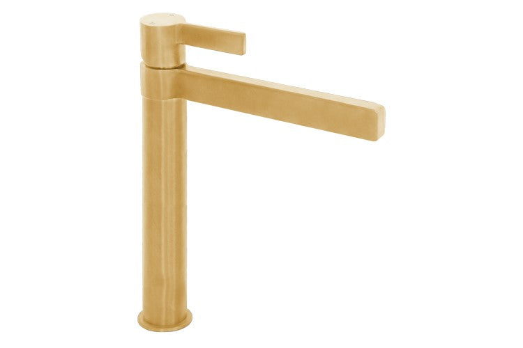Martini Extended Basin Mixer, Brushed Gold