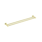 Mecca Double Towel Rail 800mm, Brushed Gold NR1930dBG Nero Tradie Secret