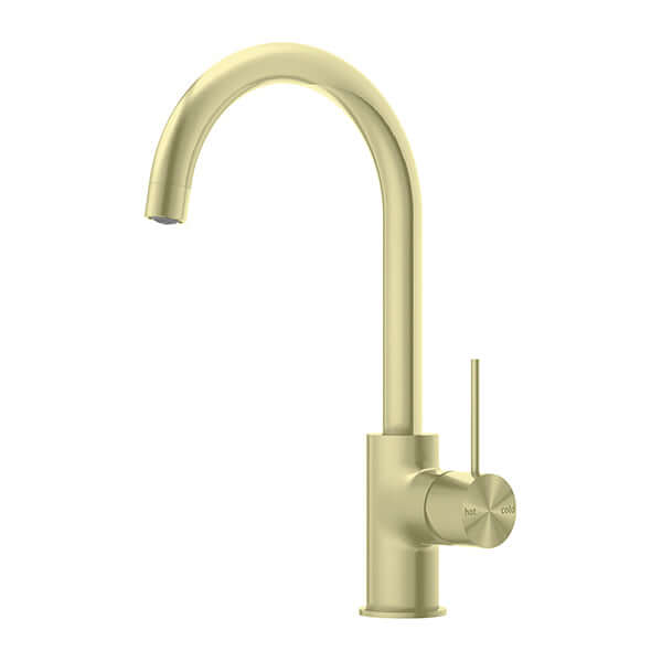 Mecca Kitchen Mixer, Brushed Gold NR221907BG Nero Tradie Secret