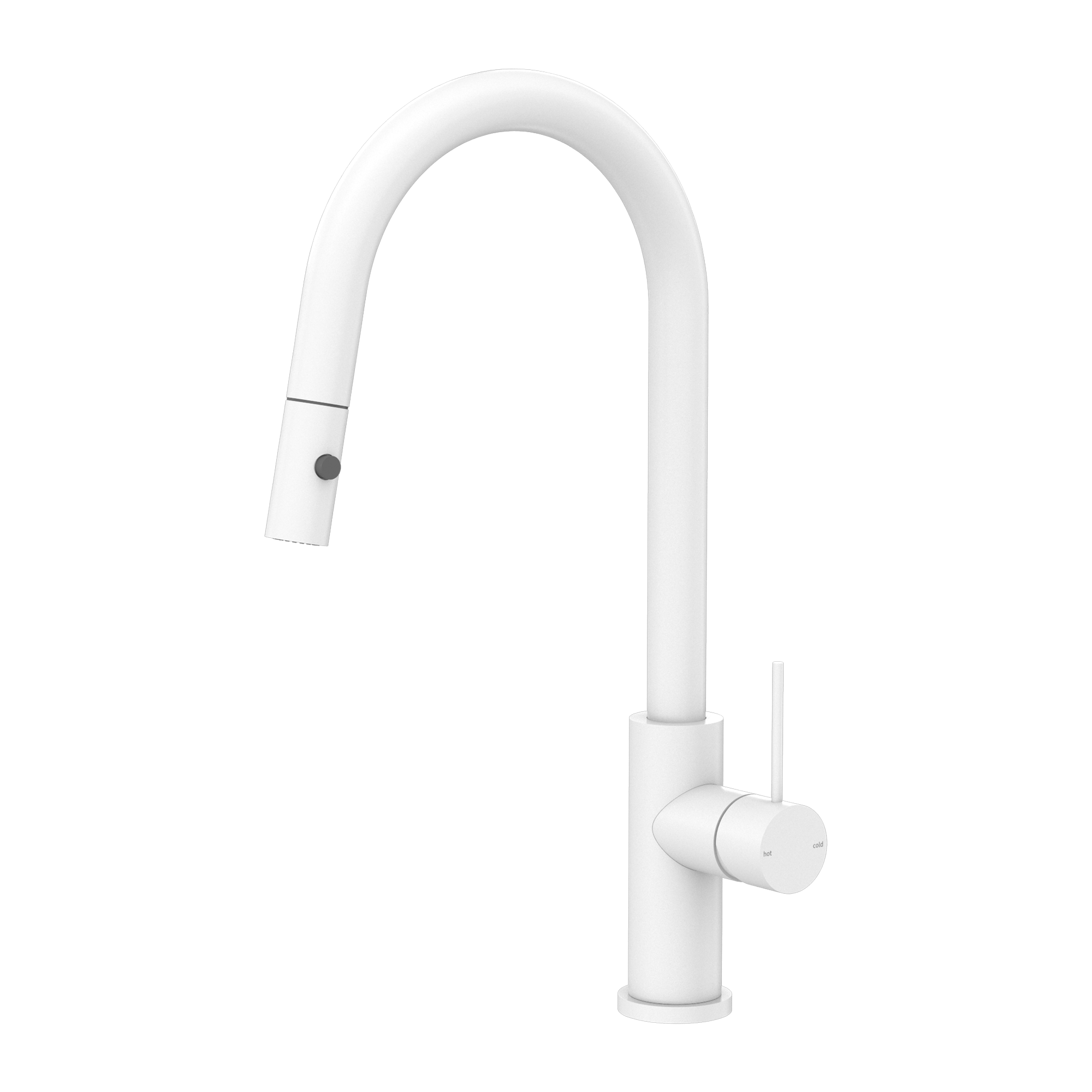 Mecca Pull Out Sink Mixer, Matte White NR221908MW Nero Tradie Secret