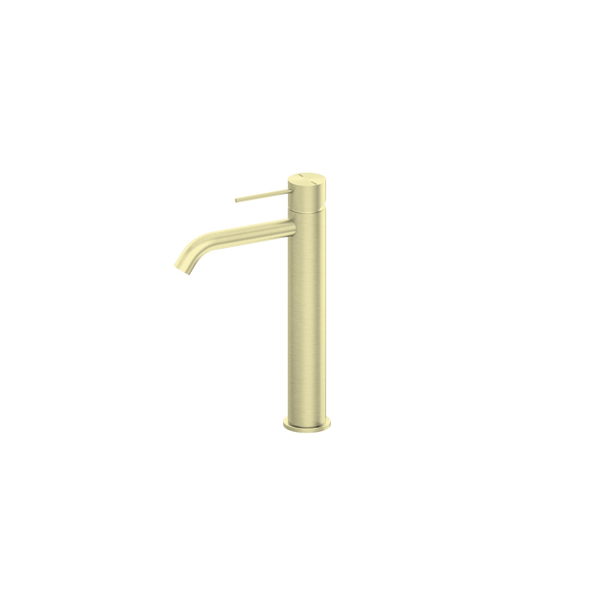 Mecca Tall Basin Mixer, Brushed Gold NR221901aBG Nero Tradie Secret