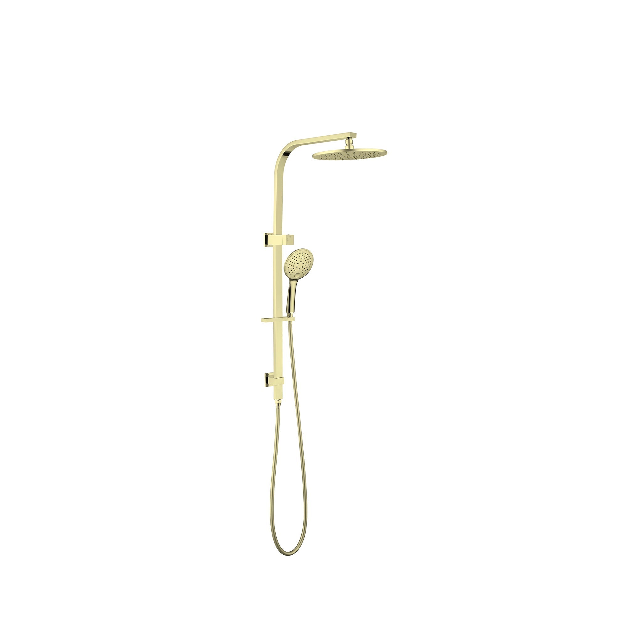 Mecca Twin Shower Set, Brushed Gold NR250805cBG Nero Tradie Secret