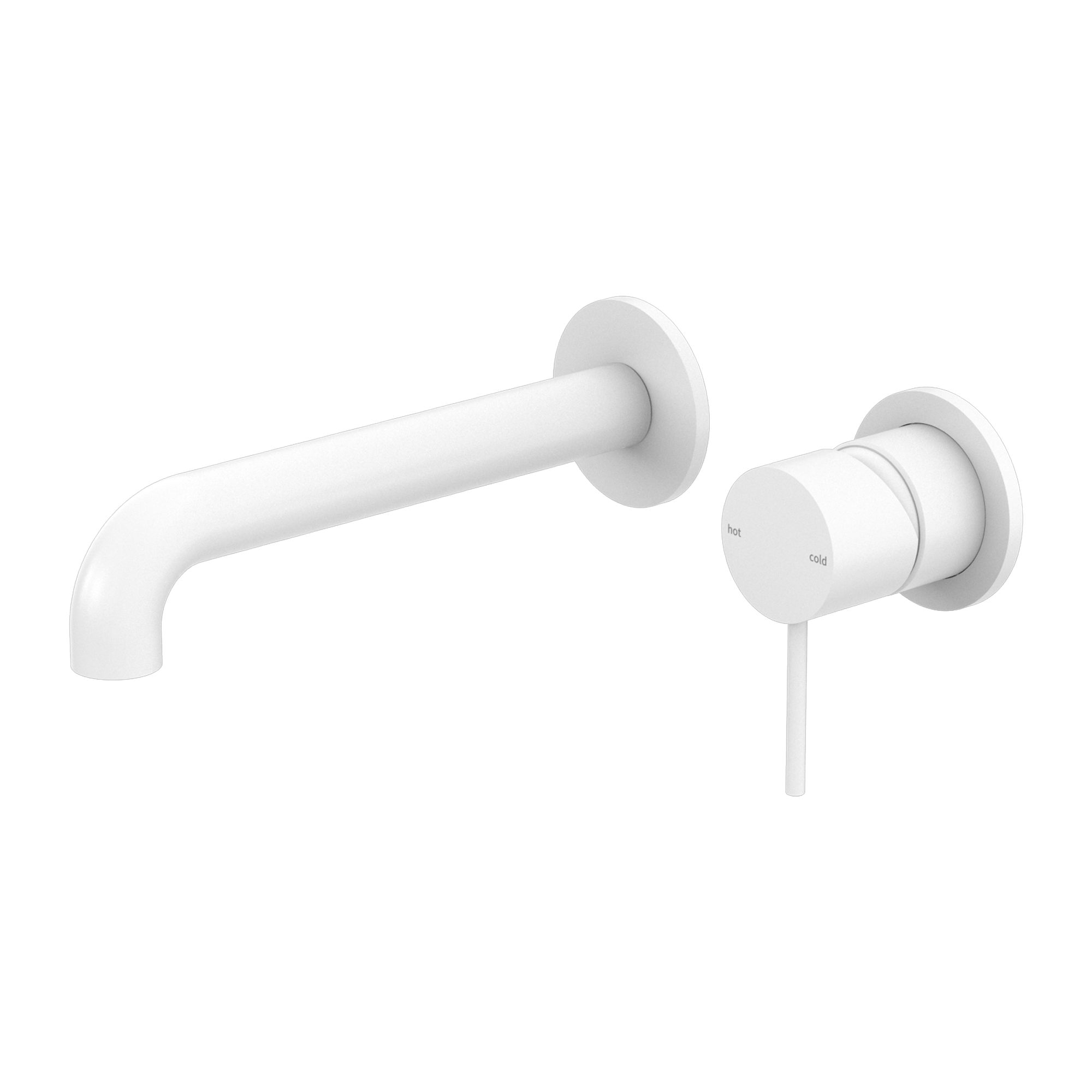 Mecca Wall Basin Mixer 160mm, Matte White NR221907c160MW Nero Tradie Secret