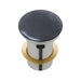 Metal Cap Pop-Up Waste, 32mm with Overflow, Matte Dark Grey Fienza Tradie Secret