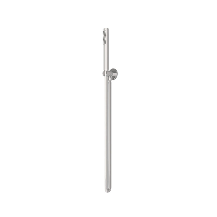 Nero Round Hand Shower on Bracket, Brushed Nickel