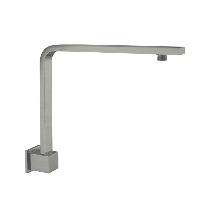 Nero Square Swivel Shower Arm, Gun Metal Grey