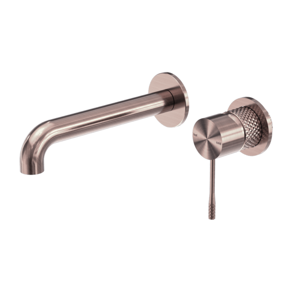 Opal Wall Basin/Bath Mixer, Brushed Bronze NR251907bBZ Nero Tradie Secret