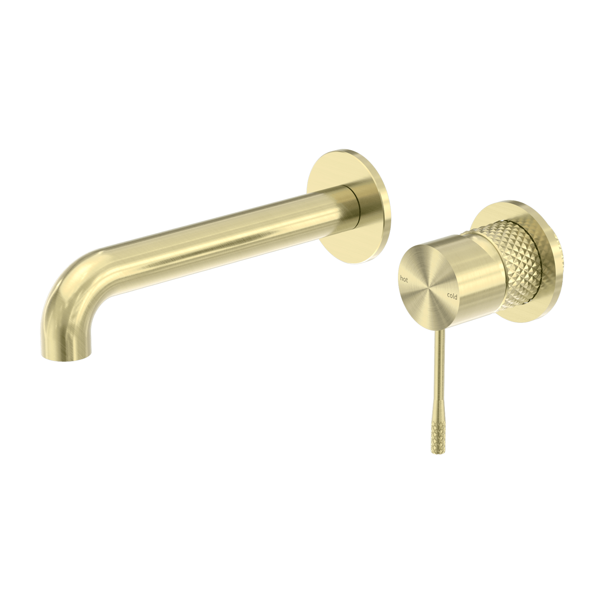 Opal Wall Basin/Bath Mixer, Brushed Gold NR251907bBG Nero Tradie Secret