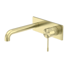 Opal Wall Basin/Bath Mixer, Brushed Gold NR251907aBG Nero Tradie Secret