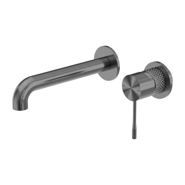 Opal Wall Basin/Bath Mixer, Graphite NR251907bGR Nero Tradie Secret