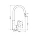 Pearl Pull Out Sink Mixer w/ Vegie Spray Function, Chrome White NR231708CW Nero Tradie Secret