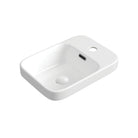 Petra Mini Semi-Inset Basin, Gloss White RB2601 Fienza Tradie Secret