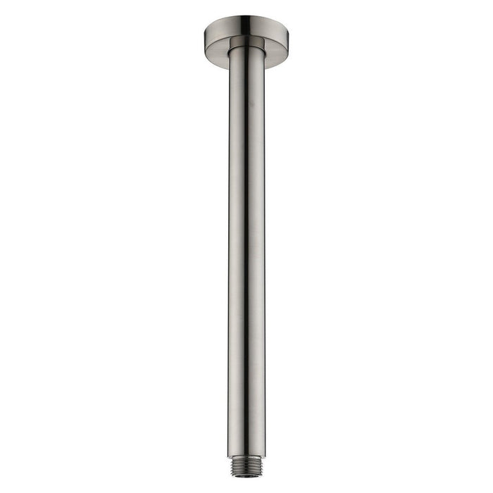 Round Ceiling Dropper 300mm, Brushed Nickel